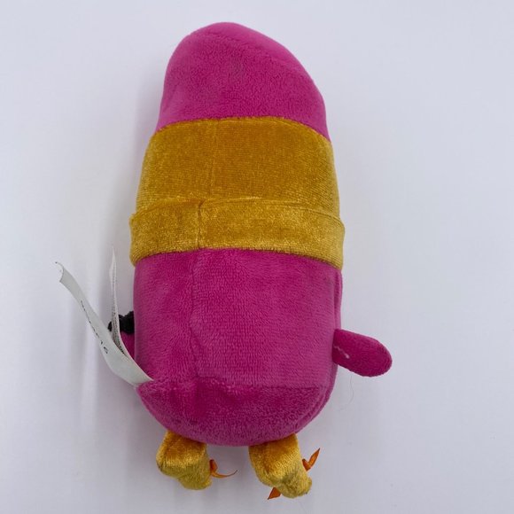 Shopkins Lippy Lips Plush 7" Stuffed Animal Pink Lipstick Toy Doll Winking Eye - Picture 4 of 7